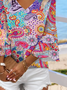 Tribal Boho V Neck Ethnic Blouses