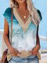 Seawater Casual Lace Jersey Shirt