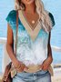 Seawater Casual Lace Jersey Shirt