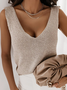 Casual Plain Loose Tank Top