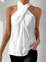 Casual Cotton Halter Tank Top