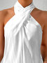 Casual Cotton Halter Tank Top