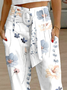 Casual Floral Loose Cargo Pants