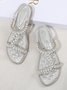 Rhinestone Pearl Comfort Massage Resort Sandals