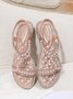 Rhinestone Pearl Comfort Massage Resort Sandals