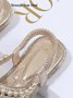 Rhinestone Pearl Comfort Massage Resort Sandals