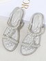 Rhinestone Pearl Comfort Massage Resort Sandals