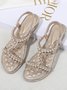 Rhinestone Pearl Comfort Massage Resort Sandals