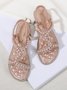 Rhinestone Pearl Comfort Massage Resort Sandals