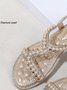 Rhinestone Pearl Comfort Massage Resort Sandals