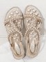 Rhinestone Pearl Comfort Massage Resort Sandals