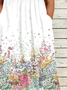 Plus Size Casual Short Sleeve Knit Dress