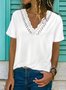 V Neck Casual Jersey Shirt