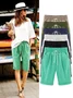 Women Casual Linen & Cotton Bottoms Shorts