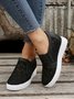 Flower Embroidery Lace Detail Hidden Heeled Shoes