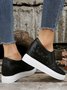 Flower Embroidery Lace Detail Hidden Heeled Shoes