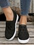 Flower Embroidery Lace Detail Hidden Heeled Shoes