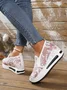 Floral Embroidery Breathable Sheer Mesh Sneakers