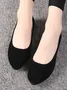 Multi-color Breathable Plain Velvet Simple Non-SlipSlip On Shallow Shoes Non-Slip Flat Heel Shoes