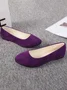 Multi-color Breathable Plain Velvet Simple Non-SlipSlip On Shallow Shoes Non-Slip Flat Heel Shoes