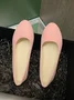 Multi-color Breathable Plain Velvet Simple Non-SlipSlip On Shallow Shoes Non-Slip Flat Heel Shoes