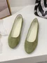 Multi-color Breathable Plain Velvet Simple Non-SlipSlip On Shallow Shoes Non-Slip Flat Heel Shoes