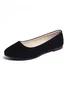 Multi-color Breathable Plain Velvet Simple Non-SlipSlip On Shallow Shoes Non-Slip Flat Heel Shoes