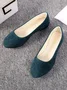 Multi-color Breathable Plain Velvet Simple Non-SlipSlip On Shallow Shoes Non-Slip Flat Heel Shoes