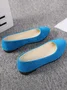 Multi-color Breathable Plain Velvet Simple Non-SlipSlip On Shallow Shoes Non-Slip Flat Heel Shoes