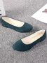 Multi-color Breathable Plain Velvet Simple Non-SlipSlip On Shallow Shoes Non-Slip Flat Heel Shoes