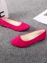 Multi-color Breathable Plain Velvet Simple Non-SlipSlip On Shallow Shoes Non-Slip Flat Heel Shoes