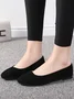 Multi-color Breathable Plain Velvet Simple Non-SlipSlip On Shallow Shoes Non-Slip Flat Heel Shoes