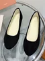 Multi-color Breathable Plain Velvet Simple Non-SlipSlip On Shallow Shoes Non-Slip Flat Heel Shoes