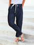 Women Casual Linen Pants Comfy Bottoms for Women