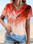 Loose Sea Pattern Buttoned Casual Shirt