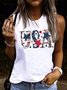 WOMEN'S USA STAR PRINT TANK TOPS