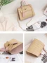 Urban Casual Straw Woven Messenger Bag Women's Handbag Vacation Daily