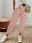 Striped Casual Loose Cotton Pants