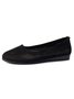 Breathable Mesh Fabric Plain Hollow Out Slip On Casual Shallow Shoes