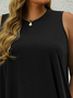 Plus Size Jersey Crew Neck Casual Loose Dress