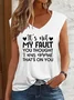 Women‘s  It'S Not My Fault You Thought I Was Normal, That'S On You V Neck Cotton-Blend Tank Top