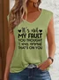 Women‘s  It'S Not My Fault You Thought I Was Normal, That'S On You V Neck Cotton-Blend Tank Top