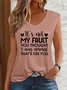 Women‘s  It'S Not My Fault You Thought I Was Normal, That'S On You V Neck Cotton-Blend Tank Top