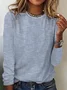 Striped Loose Casual Crew Neck Long Sleeve T-Shirt