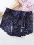 Women Sexy Lace Plain Daily Briefs Panty