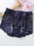 Women Sexy Lace Plain Daily Briefs Panty