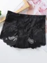 Women Sexy Lace Plain Daily Briefs Panty