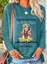 Women's hope For Peace Letters Casual Shirt