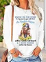 Women's hope For Peace Letters Casual Shirt