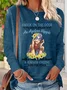 Women's hope For Peace Letters Casual Shirt